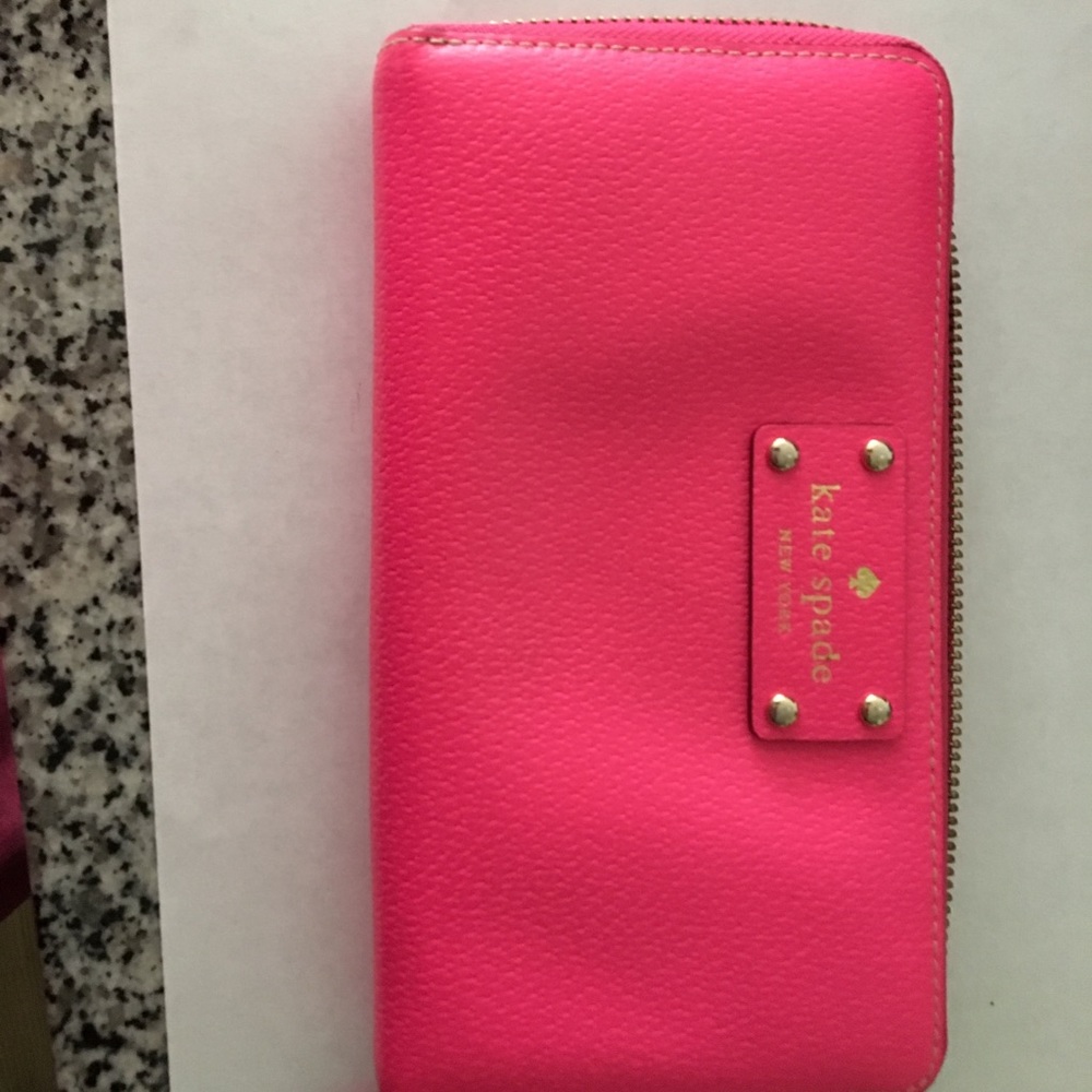 Kate Spade bright pink wallet